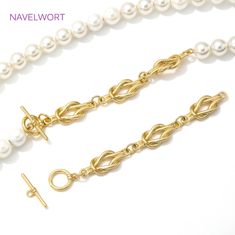 Jewelry Making Items - 18K金メッキotクラスプ,ジュエリー作り用トグルクラスプ,真ちゅう製ブレスレットコネクタ,DIYネックレスアクセサリー