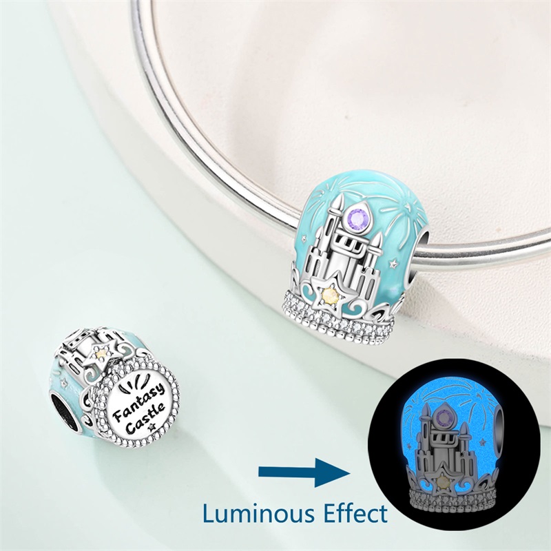 Jewelry Making Newcastle - 新オリジナル 925 シルバーブルードリームキャッスルチャームスタービーズフィットブレスレット女性ファッションジュエリー DIY ギフト作成