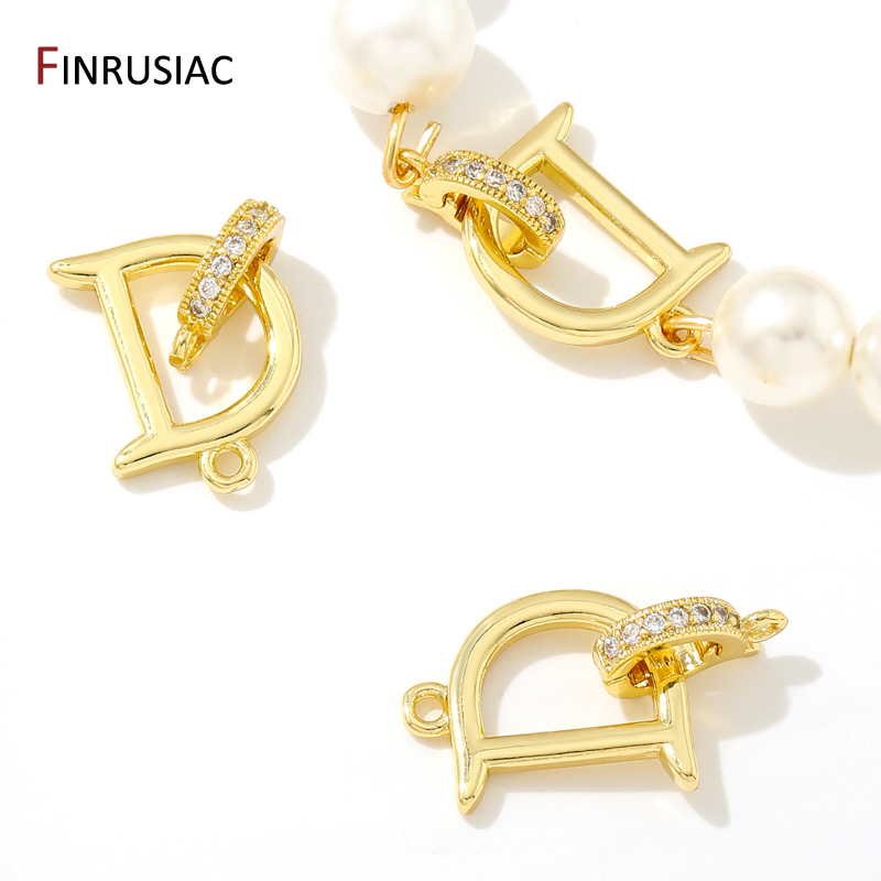 Jewelry Making Items - ブレスレットロック用18K金メッキ真鍮ファスナー、クラスプアクセサリー、DIY裁縫ビーズ、ジュエリー作り