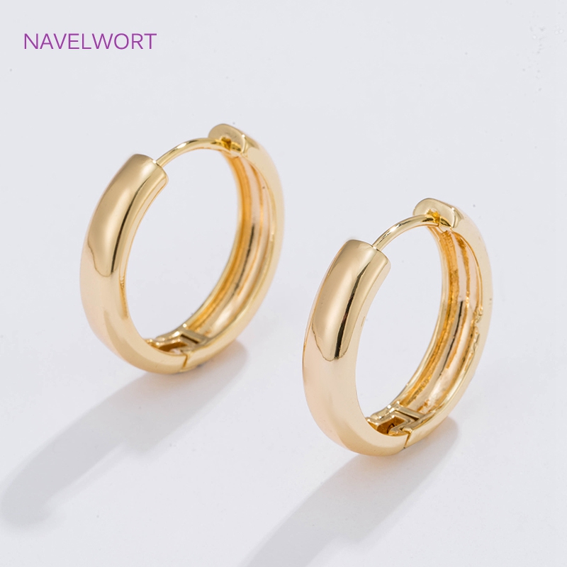 Jewelry Making Knots - 6 サイズのゴールドメッキサークルフープイヤリング女性ギフト、高品質のシンプルなラウンドイヤリング女性ファッションジュエリー