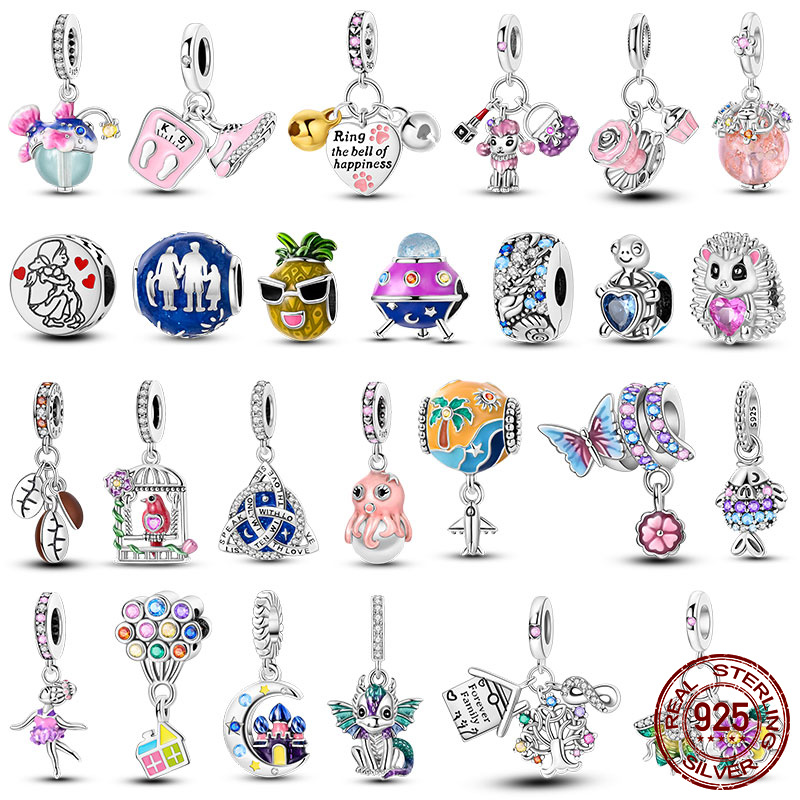 Jewelry Making Newcastle - 新しい 925 スターリングシルバー夢のようなオーシャンワールドバレエおとぎ話の城ビーズフィットオリジナルブレスレット DIY ジュエリー作り女性のギフト