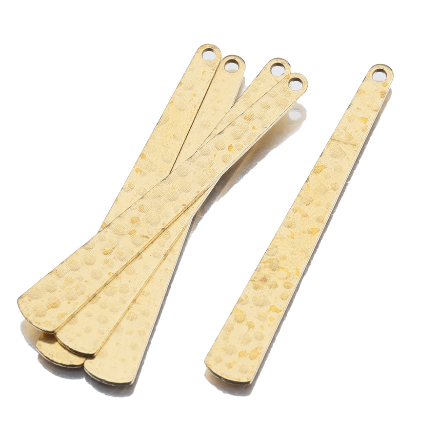 Jewelry Making Hammer - ロングストリップバーチャーム,真ちゅう製,手作りジュエリー作り用,ネックレスとイヤリング,30個,卸売