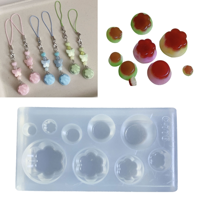 Jewelry Making Tools List - ジュエリー作り用のプリン型シリコンモールド,手作りエポキシ樹脂,装飾ペンダント,クラフトツール,かわいい
