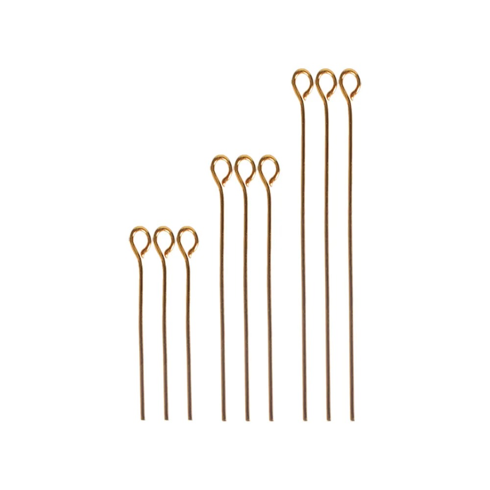 Jewelry Making Yarn - 200個入り 16mm 20mm 30mm ミニメタルワイヤーアイピン ビーズ用