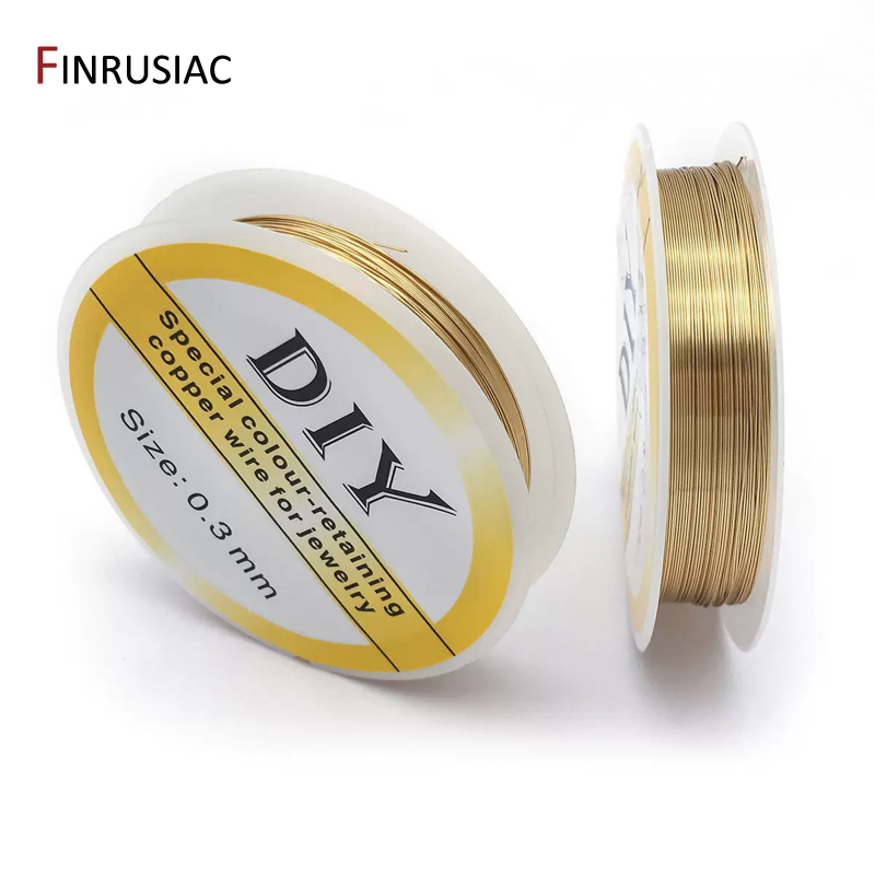 Jewelry Making Yarn - 14K金メッキ銅線、ジュエリー製作用、ビーズワイヤー、ジュエリーコード、DIYジュエリー材料アクセサリー用ワイヤー