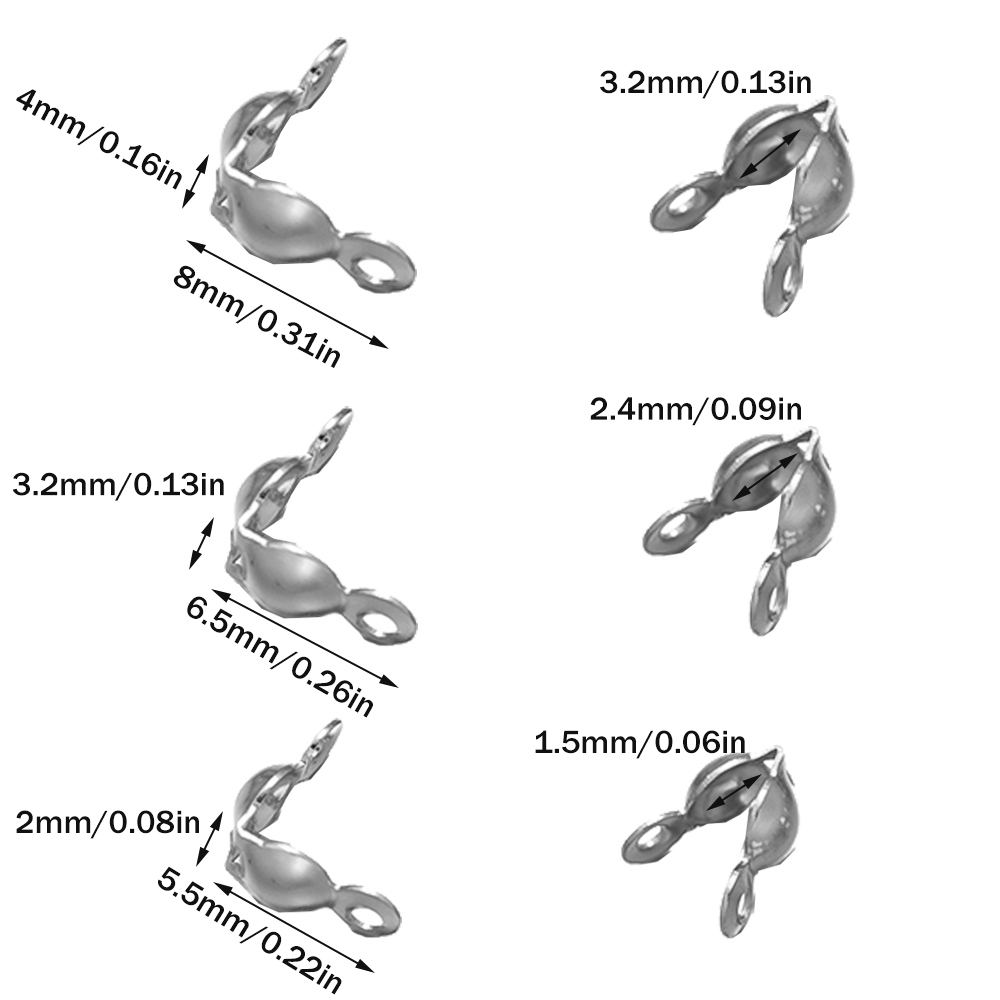 ジュエリー作り用のオープンビーズ,リベット付き,ステンレス鋼 - Jewelry Making Knots のレビューと価格