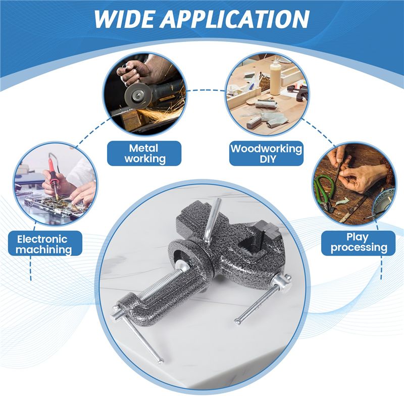 AC88-50型テーブルバイス360 °   木工、ジュエリ - Jewelry Making Vise のレビューと価格