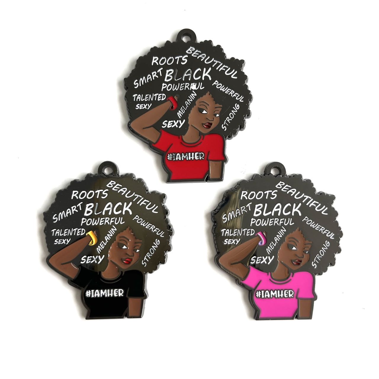 5ピース/ロットアフリカ系アメリカ人の美しさは、毎月のジュエ - Jewelry Making History のレビューと価格