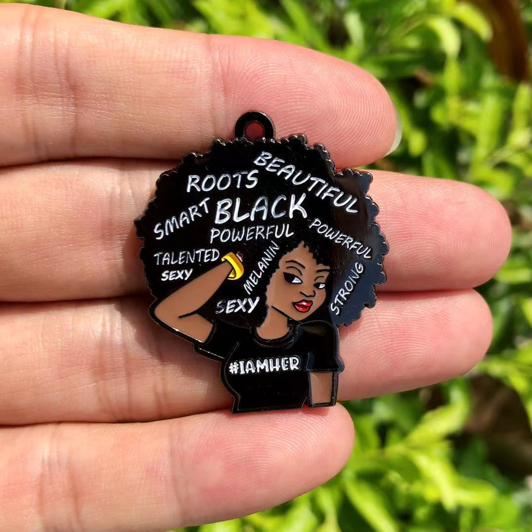 5ピース/ロットアフリカ系アメリカ人の美しさは、毎月のジュエ - Jewelry Making History のレビューと価格