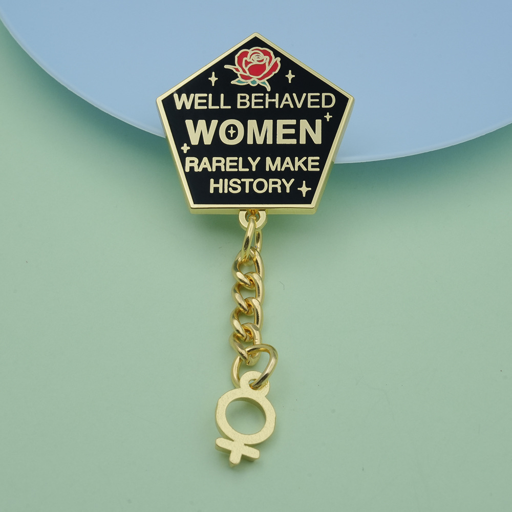 1PC「行儀の良い女性はめったに歴史を作らない」フェミニスト - Jewelry Making History のレビューと価格