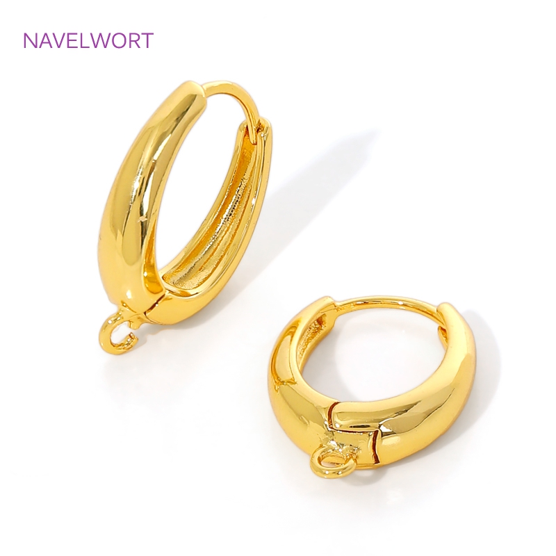 18K金メッキ真鍮製イヤーワイヤーファスナー、オーバルイヤリ - Jewelry Making Set のレビューと価格
