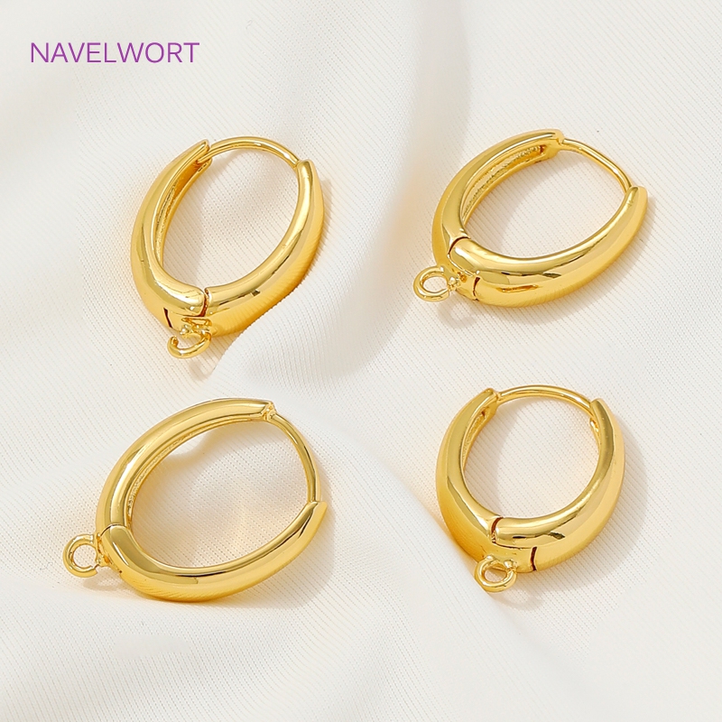 18K金メッキ真鍮製イヤーワイヤーファスナー、オーバルイヤリ - Jewelry Making Set のレビューと価格