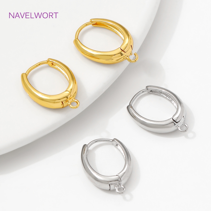 18K金メッキ真鍮製イヤーワイヤーファスナー、オーバルイヤリ - Jewelry Making Set のレビューと価格