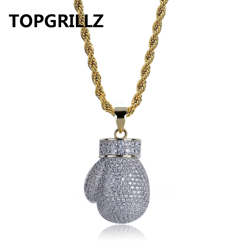 Topgllz-メンズボクシングネックレス,ゴールドシルバー - Jewelry Making Gloves のレビューと価格