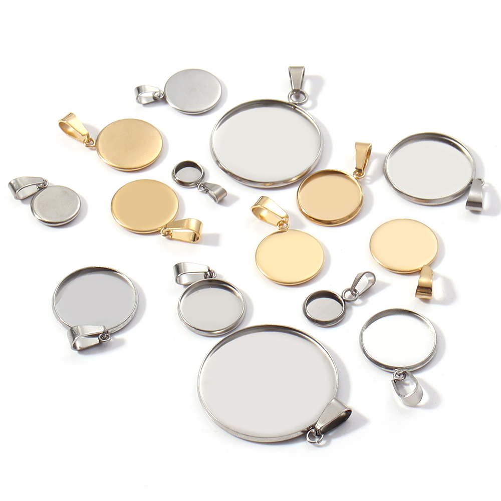 5-10 個 6-30 ミリメートルステンレス鋼ブランクカボ - Jewelry Making Tray のレビューと価格
