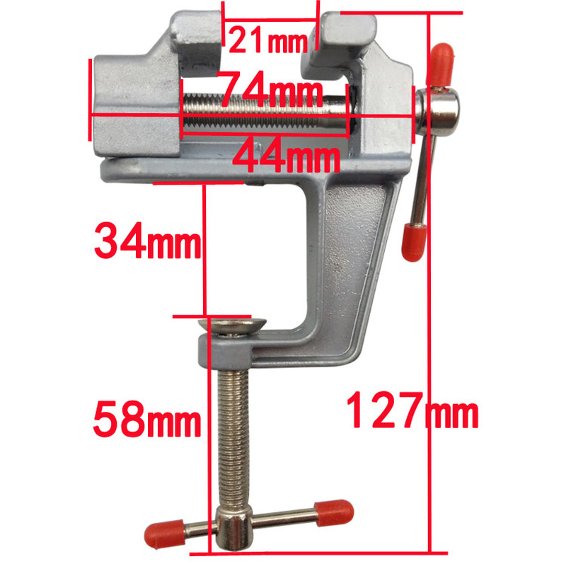 アルミミニテーブルクランプ小型ベンチ副宝石商趣味クランプ D - Jewelry Making Vise のレビューと価格
