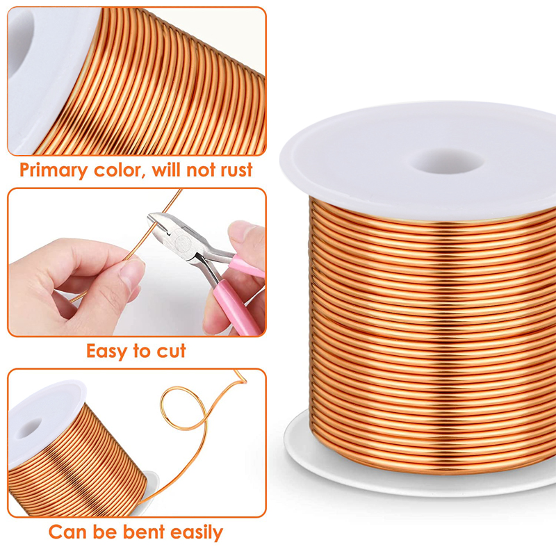 1-3 ロール軟銅線電気培養園芸 0.06-1.2 ミリメー - Jewelry Making Yarn のレビューと価格