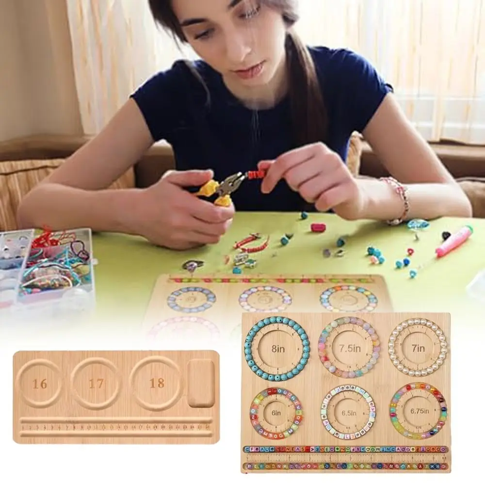8 タイプ木製植毛ビーズトレイ DIY ブレスレットネックレ - Jewelry Making Board のレビューと価格