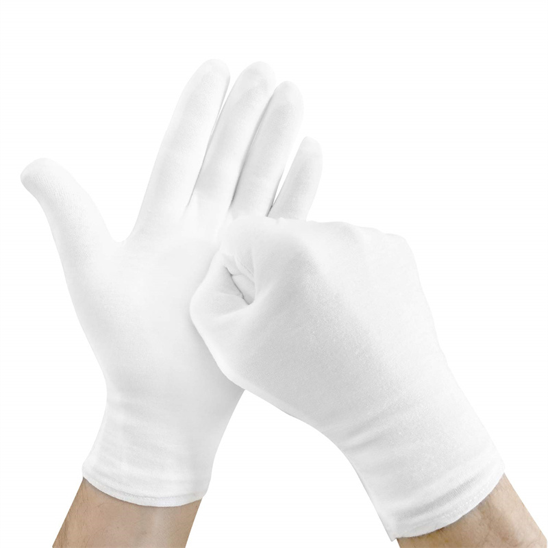12/6 ペア綿作業用手袋乾いた手用儀式用ハンドリングフィル - Jewelry Making Gloves のレビューと価格