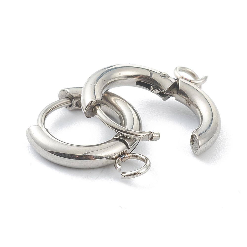 10個入り 201ステンレス鋼製ハギーイヤリングフック ラウ - Jewelry Making Knots のレビューと価格