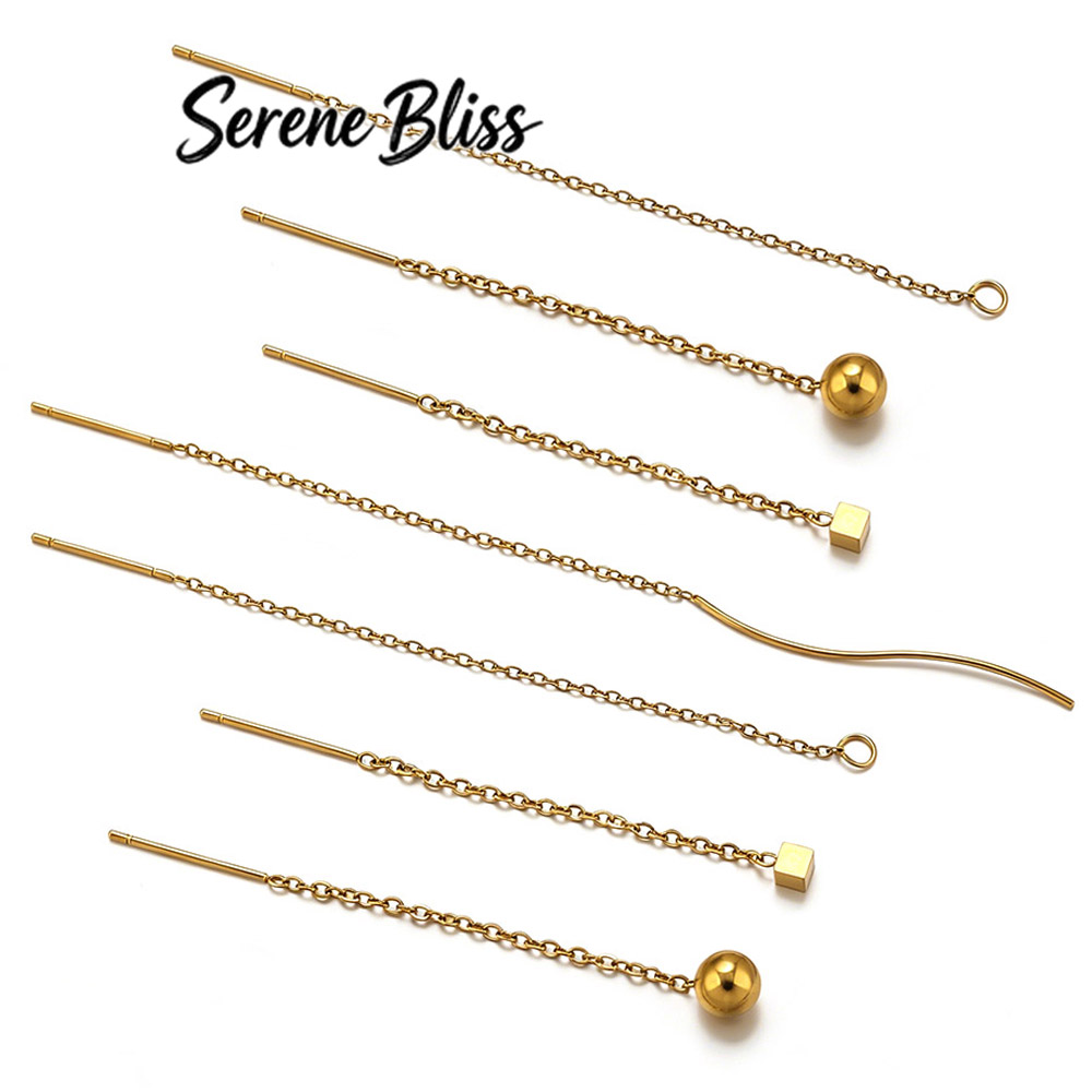 10 個ステンレス鋼ロングイヤーラインイヤリングボールダング - Jewelry Making Yarn のレビューと価格