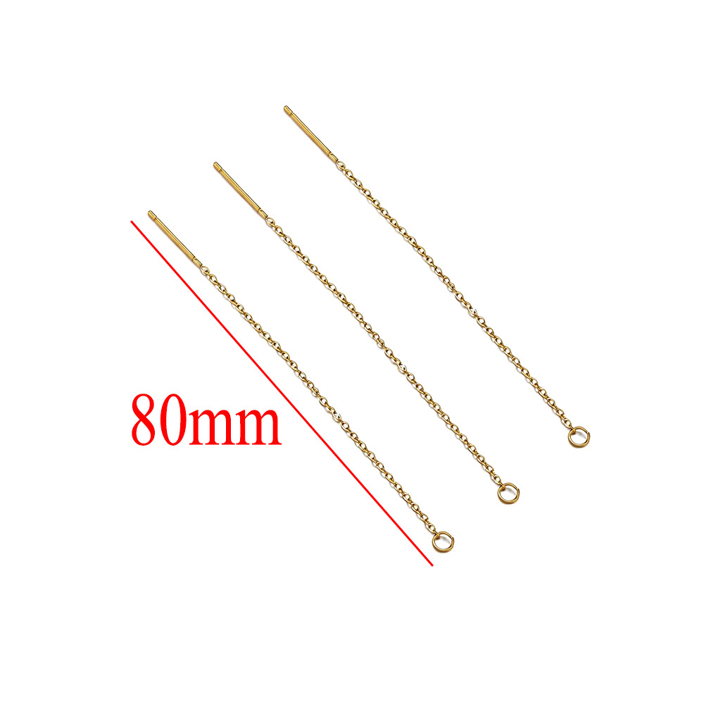 10 個ステンレス鋼ロングイヤーラインイヤリングボールダング - Jewelry Making Yarn のレビューと価格