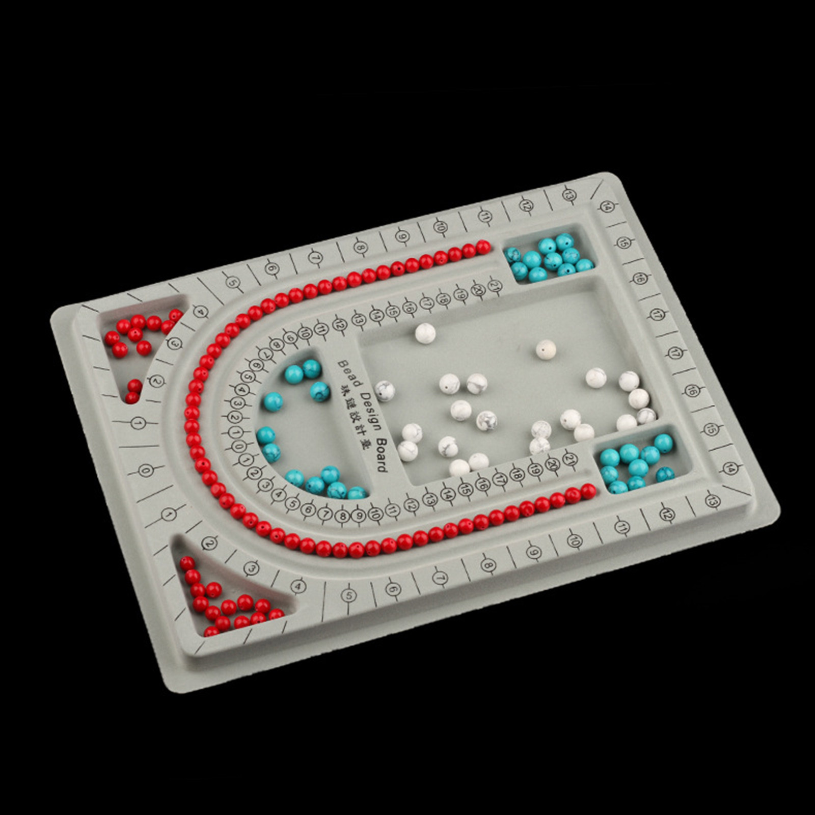 2 個ビーズデザインボードネックレスデザイントレイジュエリー - Jewelry Making Board のレビューと価格