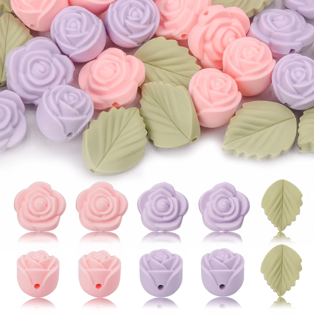 LOFCA 30 個ローズシリコーンビーズフラワーフォーカル - Jewelry Making 3 Year Old のレビューと価格
