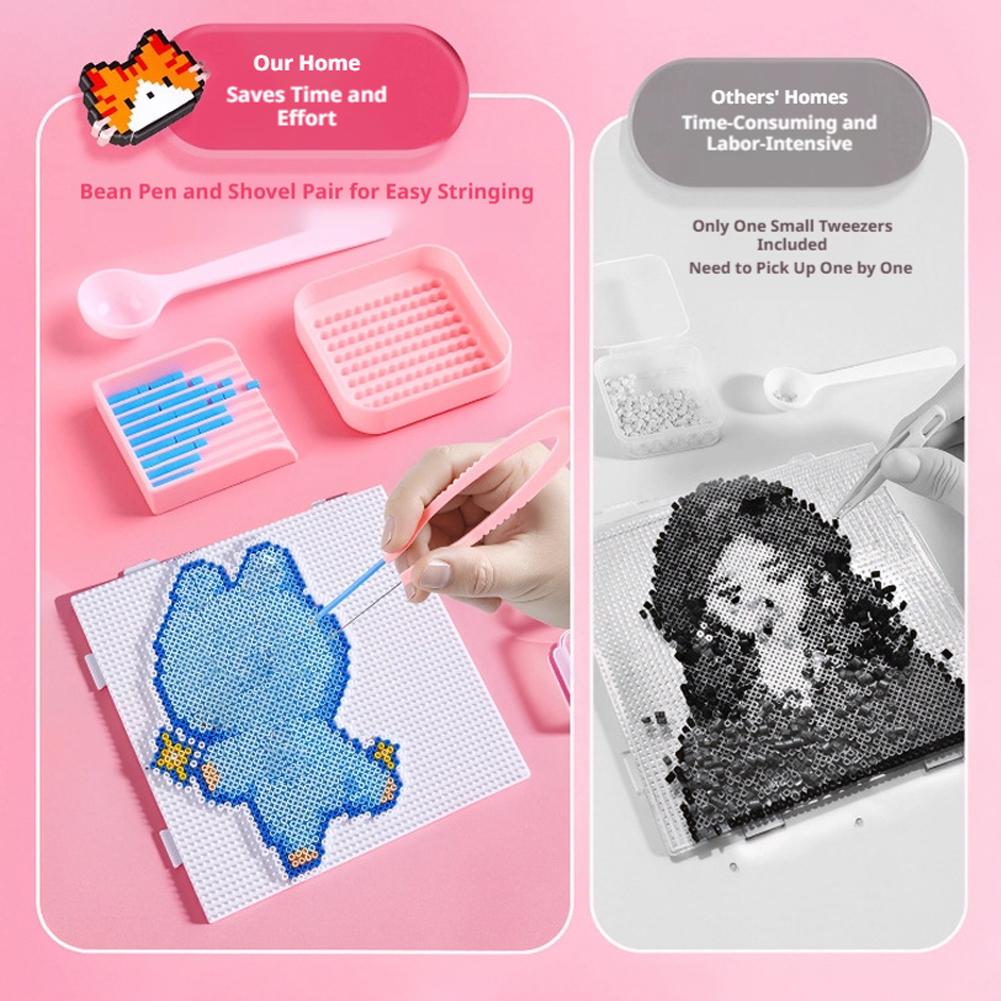 ビーンパズルDIY素材パック 2.6mmヒューズビーズ パー - Jewelry Making Board のレビューと価格