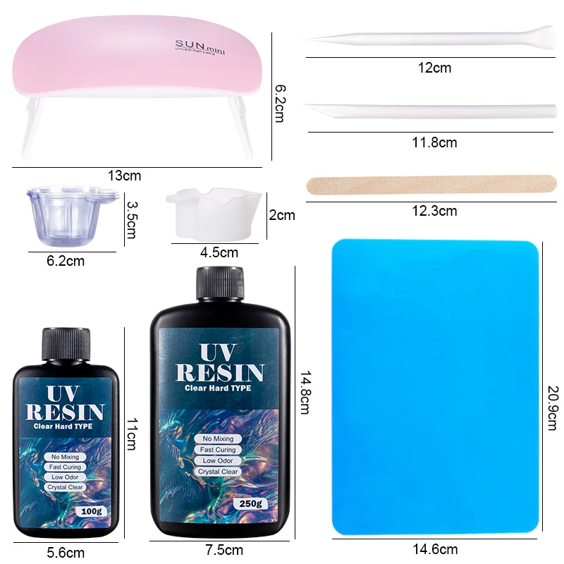 ハード UV 樹脂接着剤キット 高速硬化エポキシ樹脂 UV  - Jewelry Making Tools List のレビューと価格