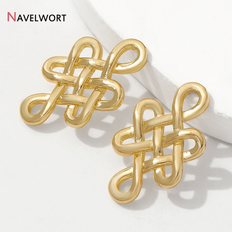 18K金メッキ真鍮製チャイニーズノットコネクターチャーム、チ - Jewelry Making Knots のレビューと価格
