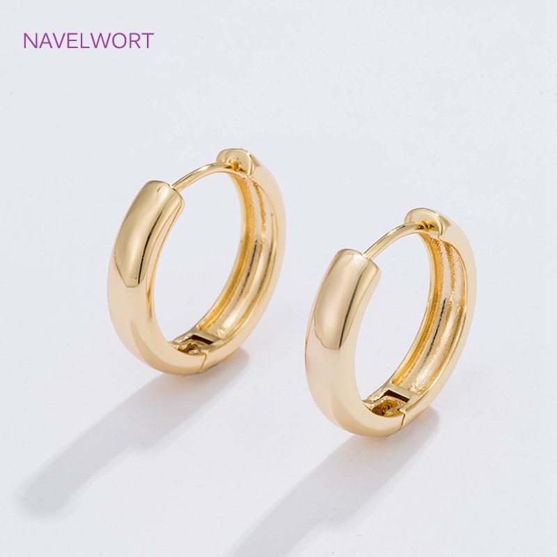 6 サイズのゴールドメッキサークルフープイヤリング女性ギフト - Jewelry Making Knots のレビューと価格