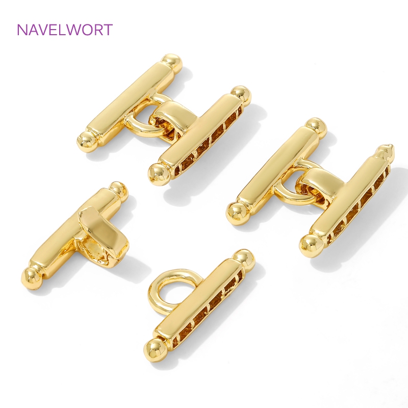 マルチストランドネックレスクラスプ 18K ゴールドメッキパ - Jewelry Making Items のレビューと価格
