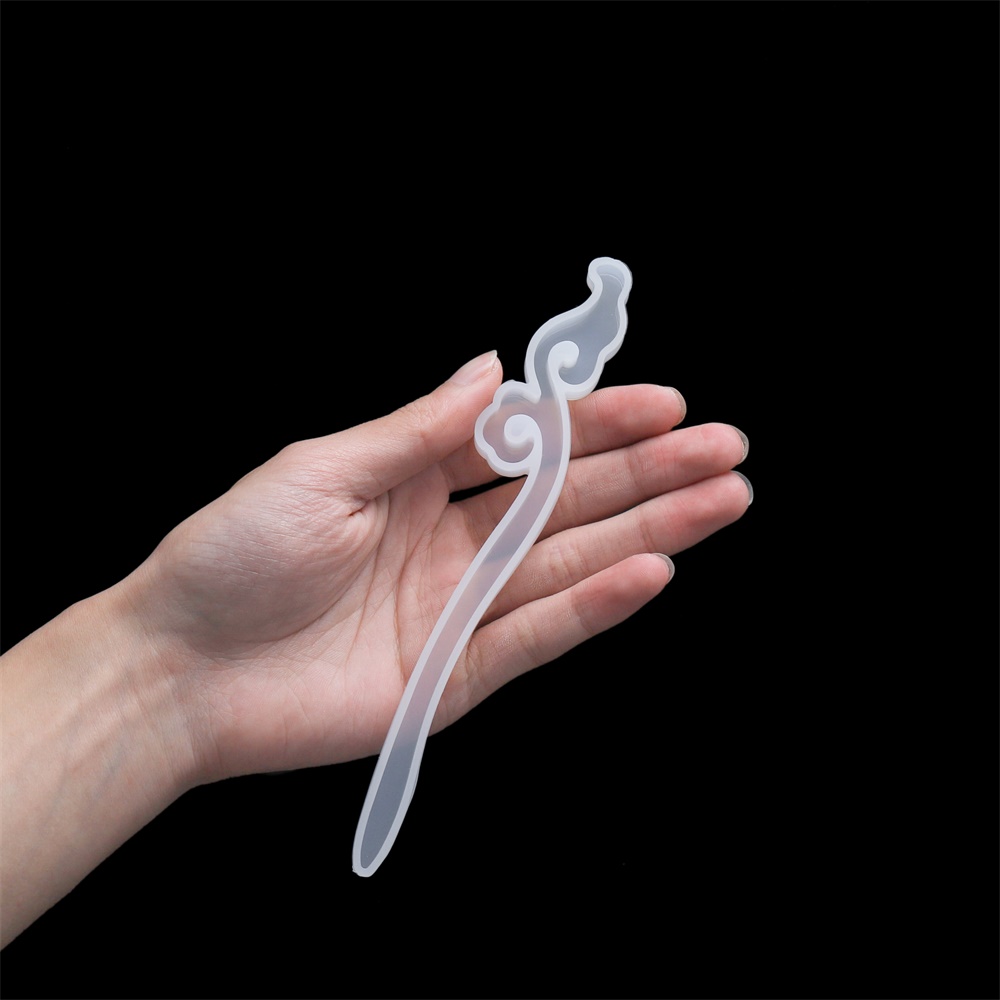 1 個ヘアピンヘアスティックシリコーン型女性頭飾りヘアピンエ - Jewelry Making Tools List のレビューと価格