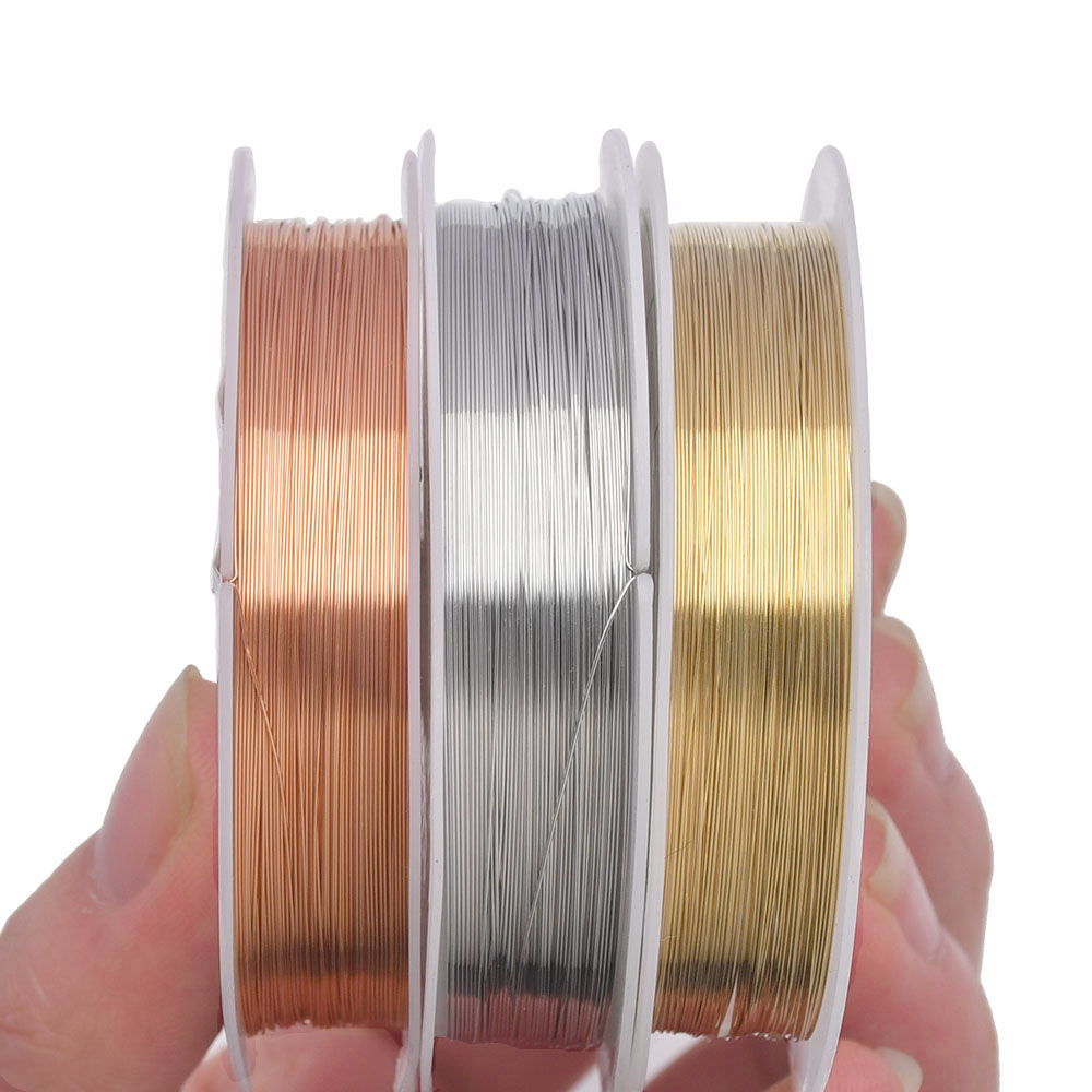 0.2-1mm ジュエリーワイヤー、クラフトワイヤー、変色し - Jewelry Making Yarn のレビューと価格
