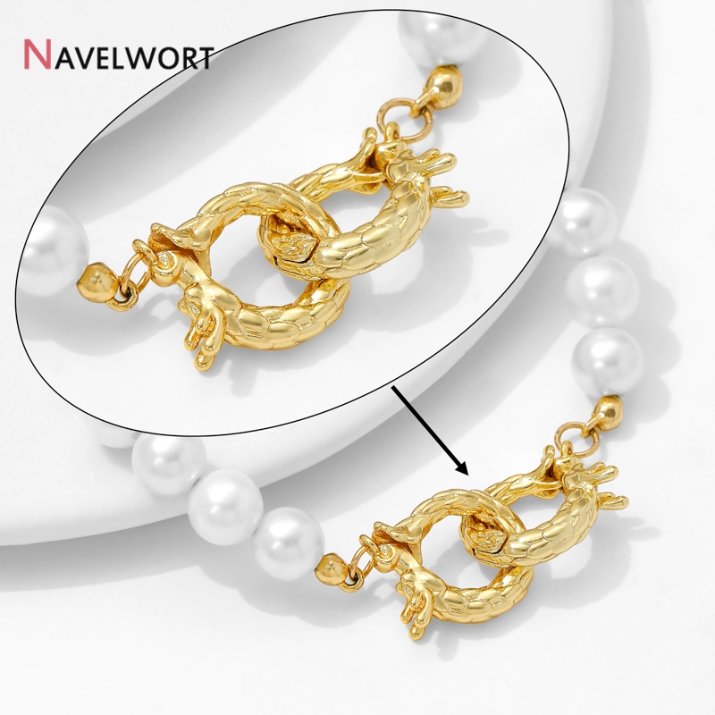 14K ゴールドメッキ真鍮ドラゴン型コネクタクラスプ、ファス - Jewelry Making Items のレビューと価格