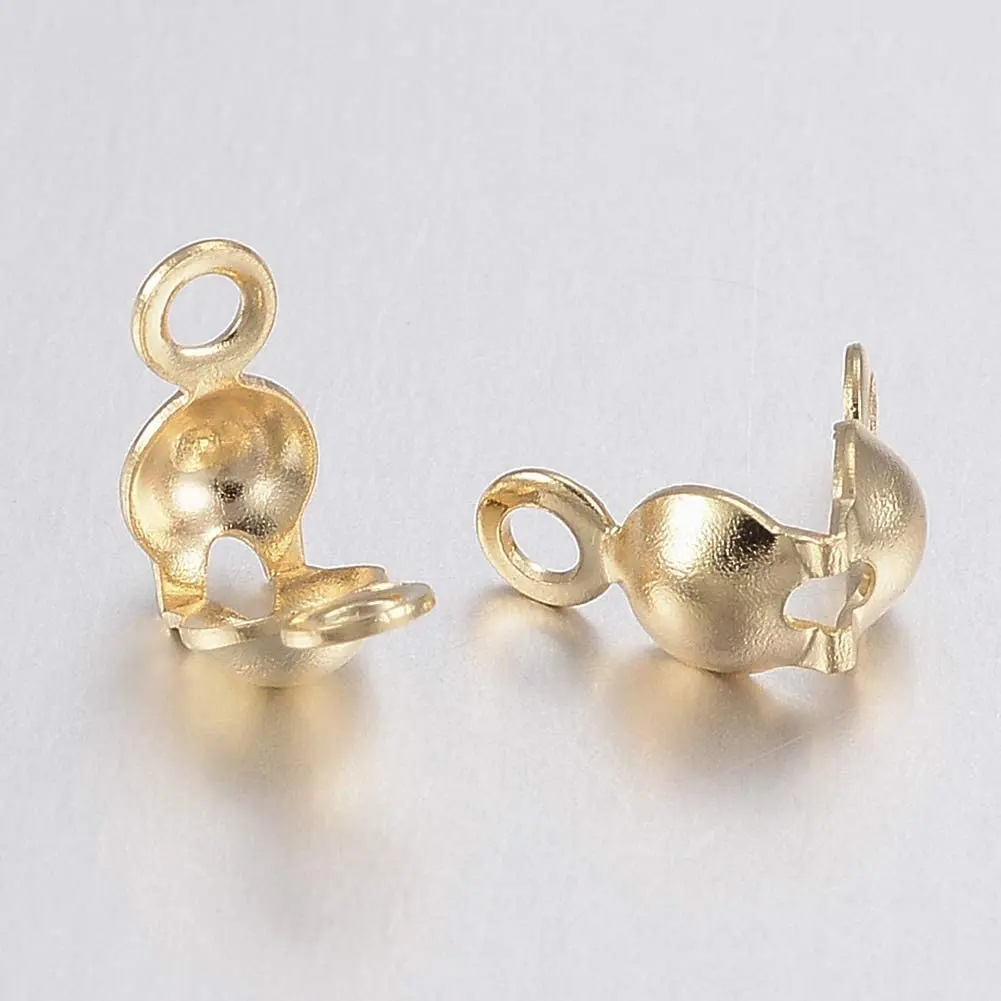 ステンレス鋼のクラムシェルビーズチップ,10〜50個,結び目 - Jewelry Making Knots のレビューと価格