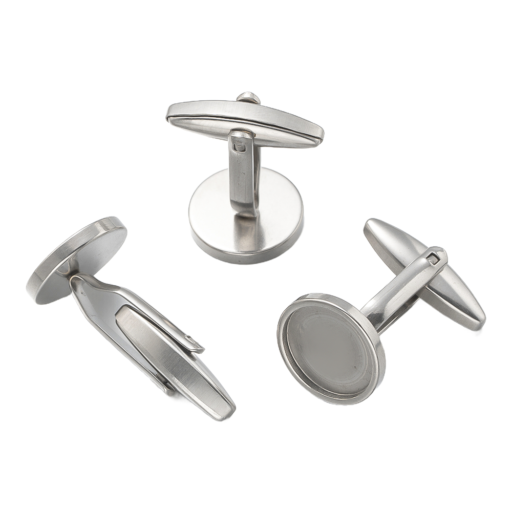 5個入り ステンレス製 カフスボタン フラットパッド カボシ - Jewelry Making Tray のレビューと価格