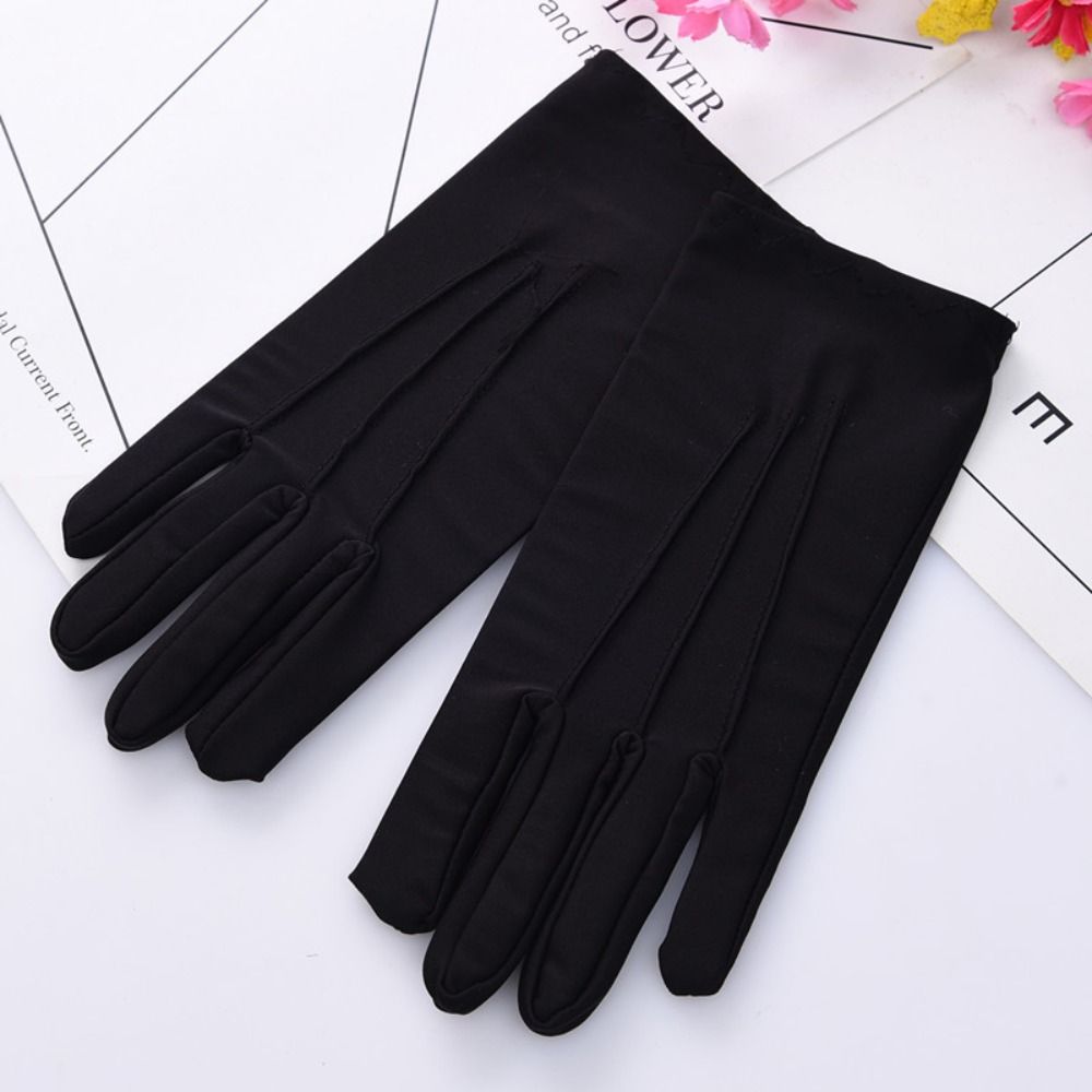 柔らかい綿の手用手袋,手の保護,フォーマル,黒と白,ジュエリ - Jewelry Making Gloves のレビューと価格