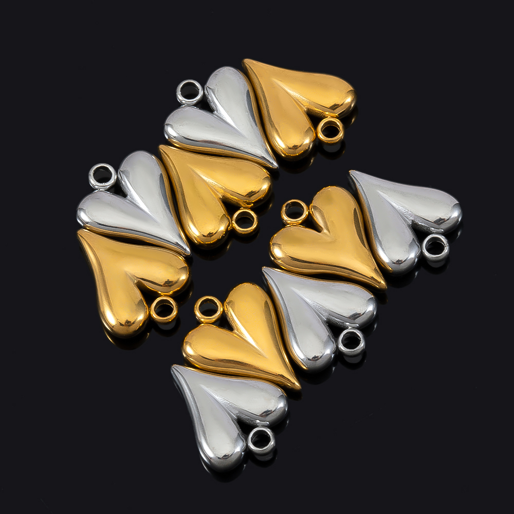5 個のステンレス鋼の大きな穴のハートペンダント、滑らかで槌 - Jewelry Making Hammer のレビューと価格