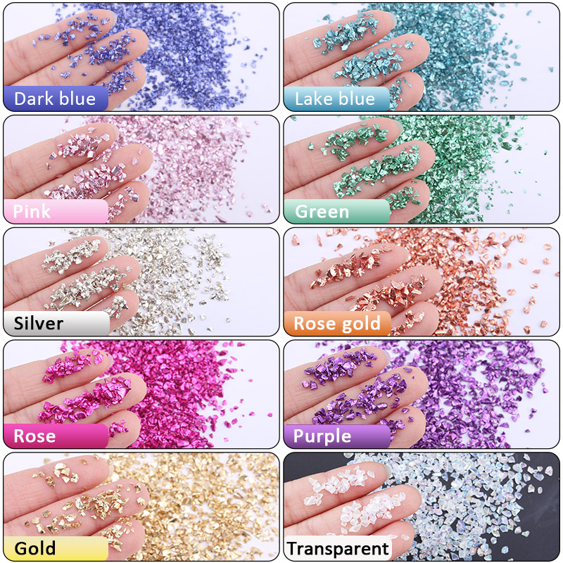 エポキシ樹脂カラフルなメタリック砂岩ネイルアート砂利充填材  - Jewelry Making Tools List のレビューと価格