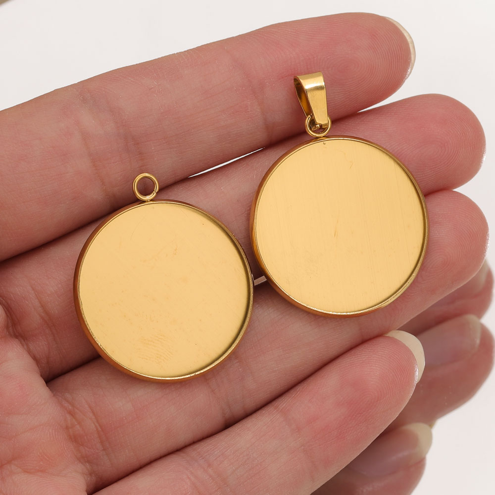 10 個ステンレス鋼ゴールドペンダント樹脂トレイベース DI - Jewelry Making Tray のレビューと価格