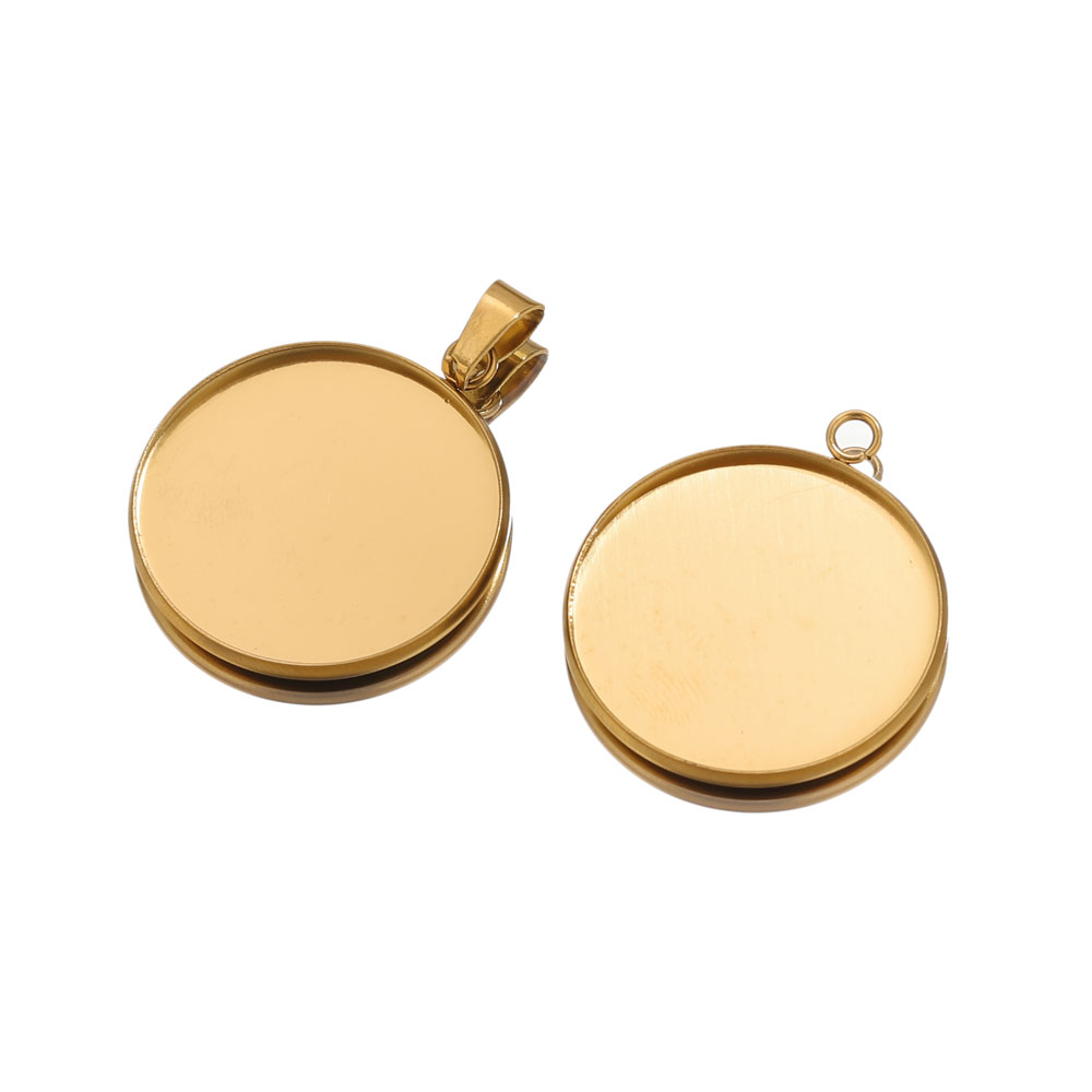 10 個ステンレス鋼ゴールドペンダント樹脂トレイベース DI - Jewelry Making Tray のレビューと価格