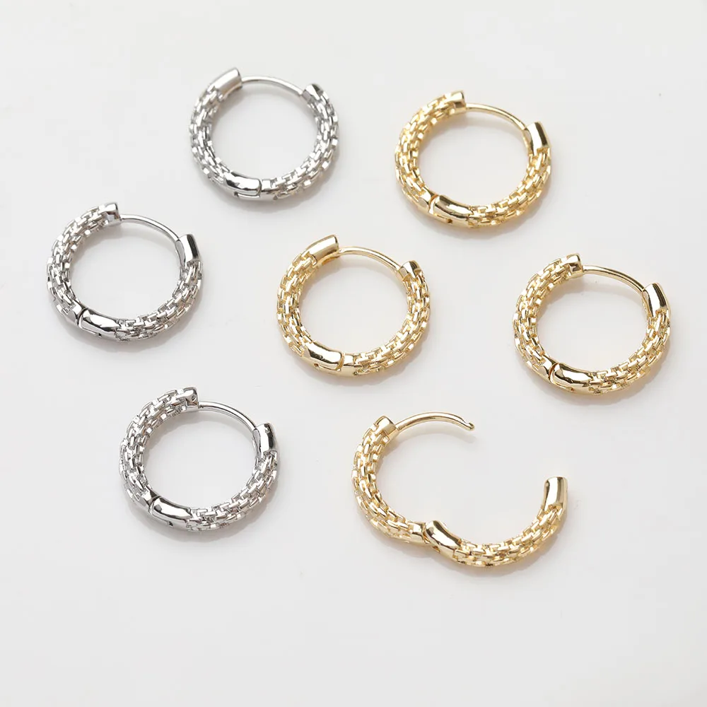 ジュエリー作り用の金メッキ真鍮フープピアス,イヤリング,18 - Jewelry Making Knots のレビューと価格