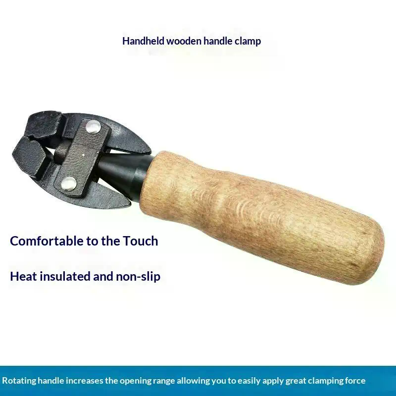 ハンドヘルドクランプ木製ハンドル固定具ホルダー ジュエリー製 - Jewelry Making Vise のレビューと価格
