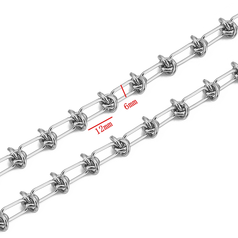 1 メートルのステンレス鋼の結び目ビッグチェーン手作り太い大 - Jewelry Making Knots のレビューと価格