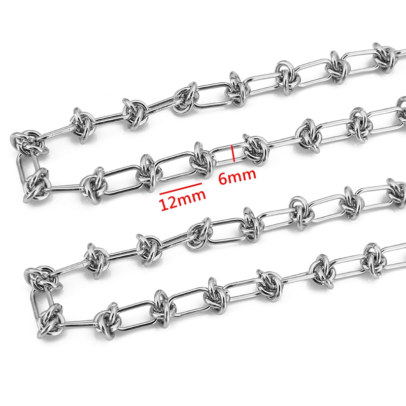 1 メートルのステンレス鋼の結び目ビッグチェーン手作り太い大 - Jewelry Making Knots のレビューと価格