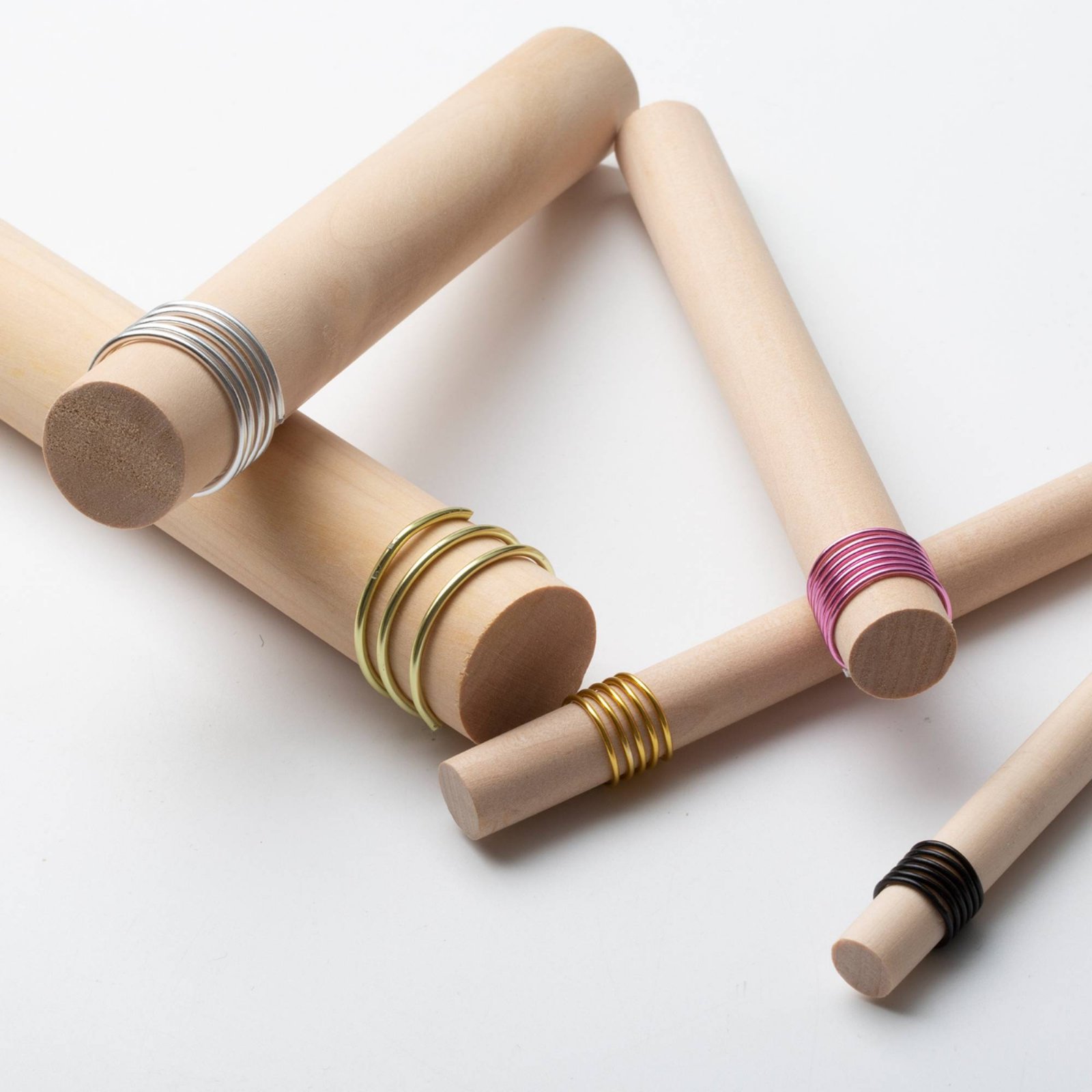 6ピースワイヤーラッピングマンドレル木製ワイヤーコイルフォー - Jewelry Making Kit のレビューと価格