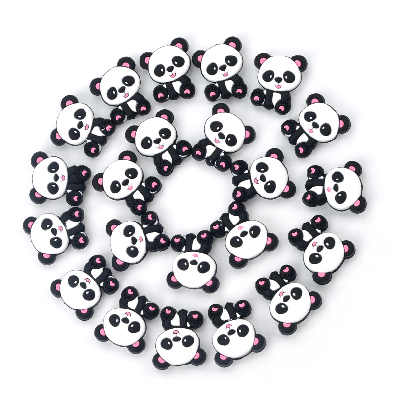パンダシリコーンビーズ 5 ピース/ロット BPA フリーベ - Jewelry Making 3 Year Old のレビューと価格