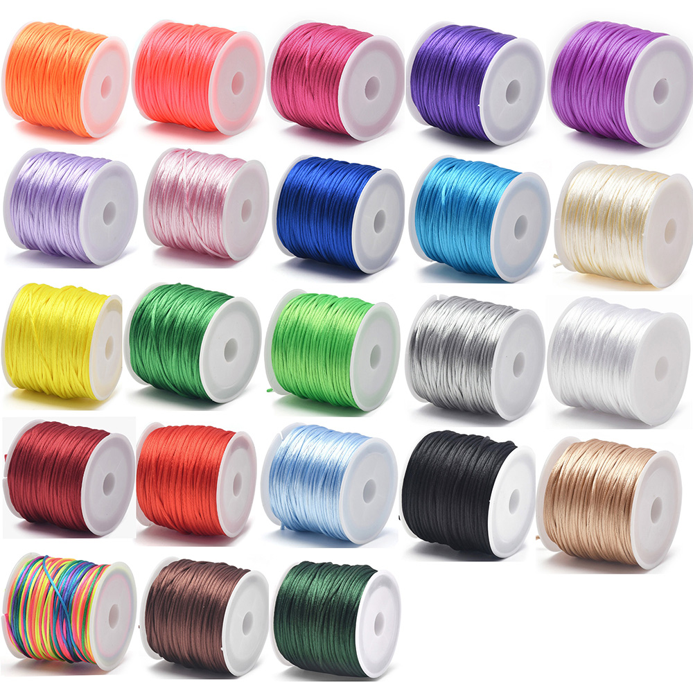 1.5mm クラフトサテンラテールコードストリング ナイロン - Jewelry Making Knots のレビューと価格